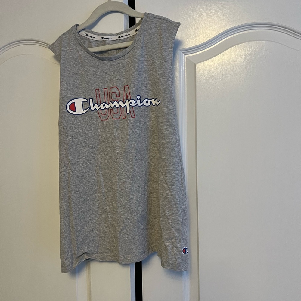 Champion Gray USA Tank Top XL